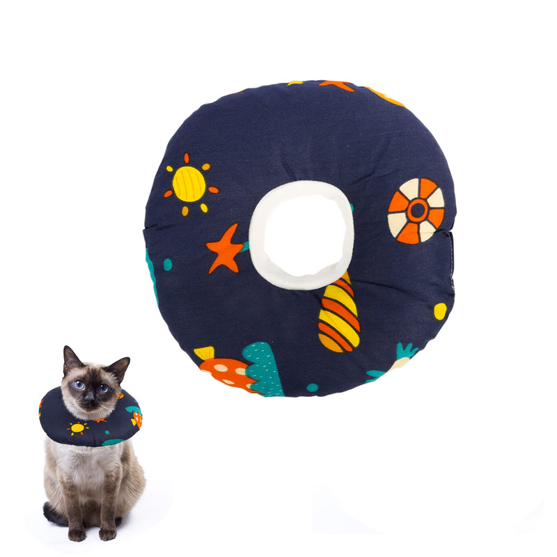 Cat Cone Collar, Adjustable Cat Recovery Collar, Cat Cone Post Surgery for Pets NB-1 Cotton - PawsPlanet Australia