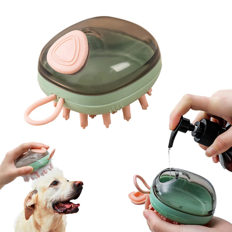 Dog brush, grooming brush, dog brush can be filled with shower gel for washing pets, dogs, cats, horses for washing pets - PawsPlanet Australia