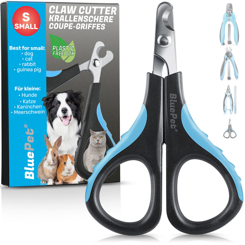 BluePet ClawsSchön Mini Small Professional Claw Scissors for Cats, Small Dogs, Puppies & Small Animals - Particularly Suitable for Small Tight Claws - Handy, Lightweight and Stable Size S Small Claws - PawsPlanet Australia