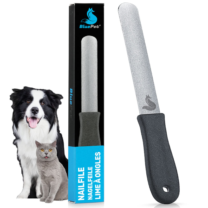 BluePet 12 cm claw file nail file for removing sharp edges and optimal claw care for dogs, cats and small animals (1x fine) 1x fine - PawsPlanet Australia