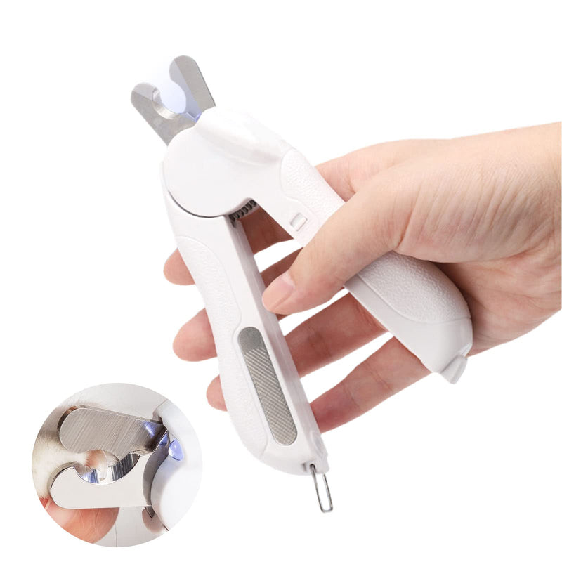 MZFANG Claw Scissors for Cats Nail Clippers Pet Cat Nail Cutter Nail Scissors Cat Claw Cutter with LED Light and Nail File Professional Claw Care Cutter for Dogs - PawsPlanet Australia