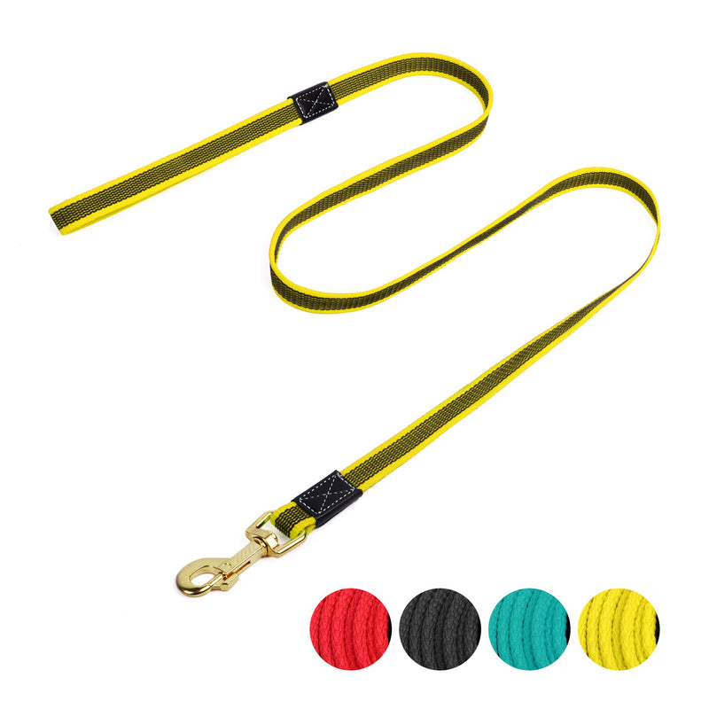 1.5m Dog Leash with Metal Hook Dog Leash for Dog Training and Daily Walking (Yellow) Yellow - PawsPlanet Australia