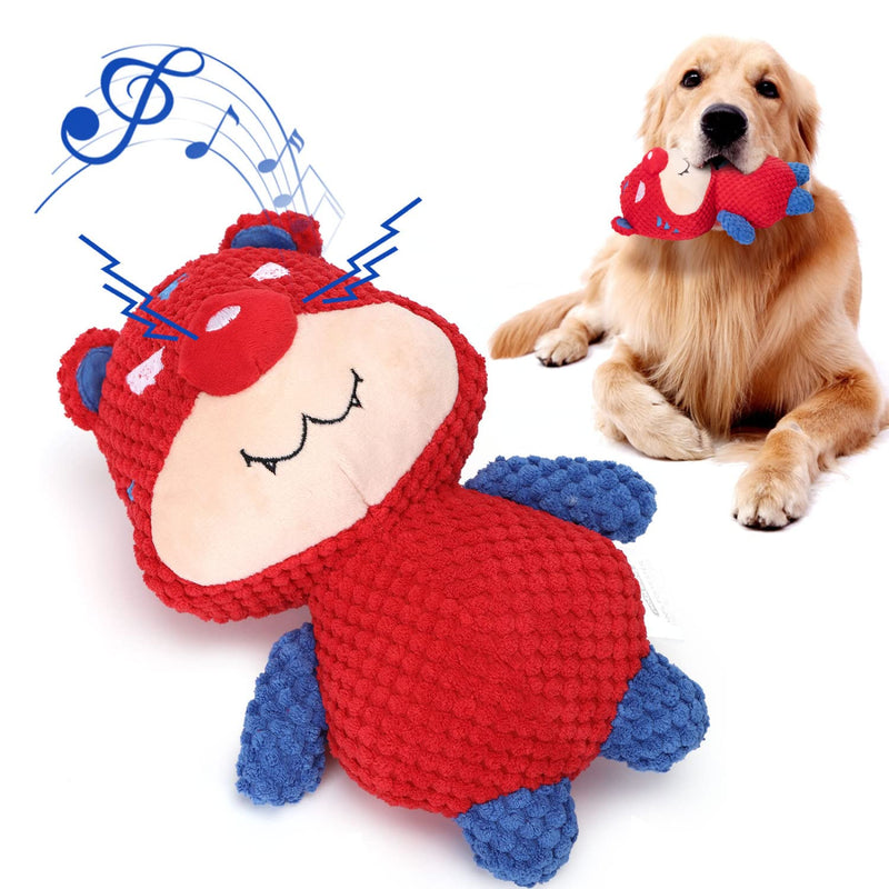 Nobleza Dog Toy, Plush Dog Toy, Squeaky Dog Toys with Crinkled Paper, Cute Tug of War Dog Chew Toy for Puppies, Small, Medium, Large Dogs (Tiger) - PawsPlanet Australia