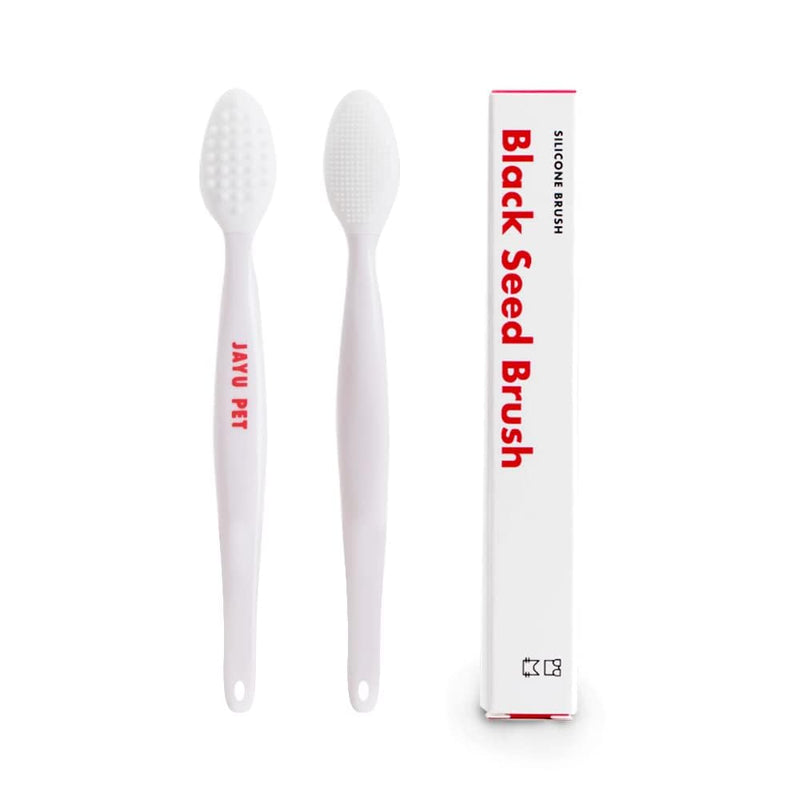 JAYU PET Black Seed Brush - Cat Acne Brush, Cat Grooming Brush, Soft and Silicone Cat Brush, Scrubber Tool, Exfoliating Brush, Double-Sided Brush, Clean and White Cat Chin Skin (1 Piece) - PawsPlanet Australia