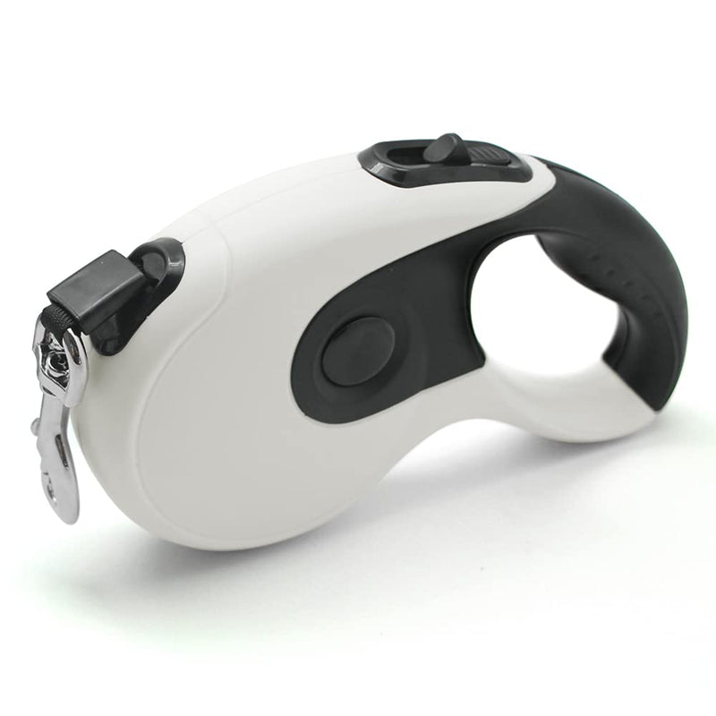 Qianruida roll-up dog leash 5m dog training leash up to 40kg for small, medium and large dogs - white - PawsPlanet Australia