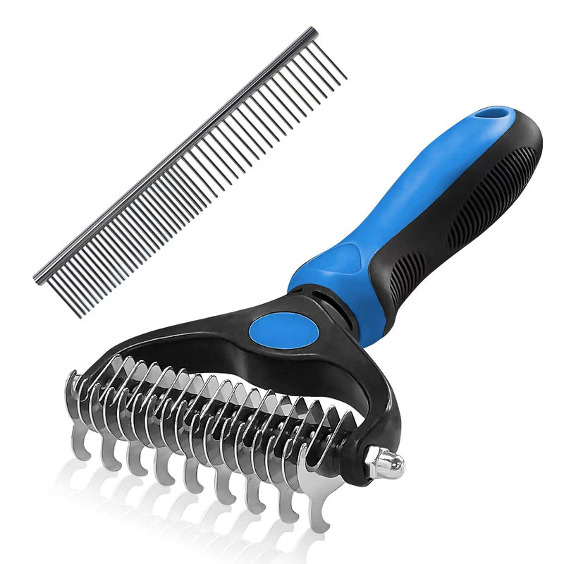 Cat brush, dog brush long hair, animal hair brush, pet hair remover cleaning button - PawsPlanet Australia
