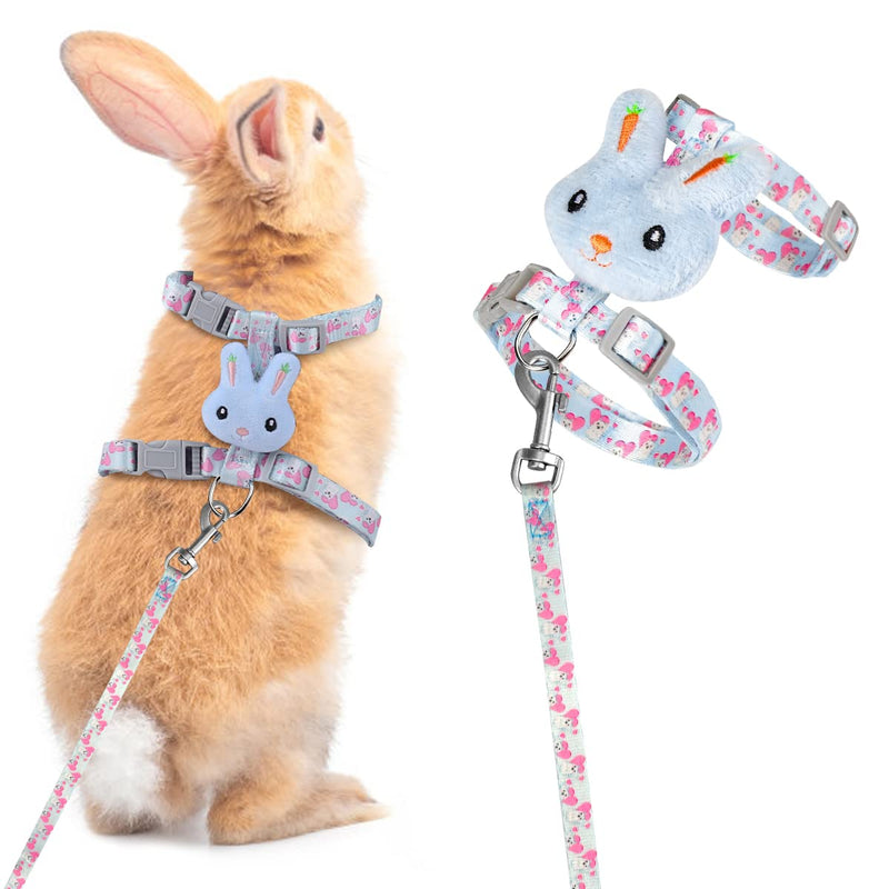 Rabbit cat harness with leash, adjustable rabbit leash, cat leash, rabbit leash, dwarf rabbit with harness for cats, soft harness, rabbit harness, cats and leash for rabbits, small animals - PawsPlanet Australia