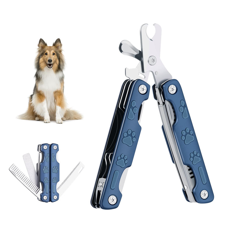 Vinabo professional claw scissors for dogs and cats in pet salon quality - claw trimmer, claw care for at home - claw care is easy and safe for home thanks to the spacer - Safety Guard - PawsPlanet Australia