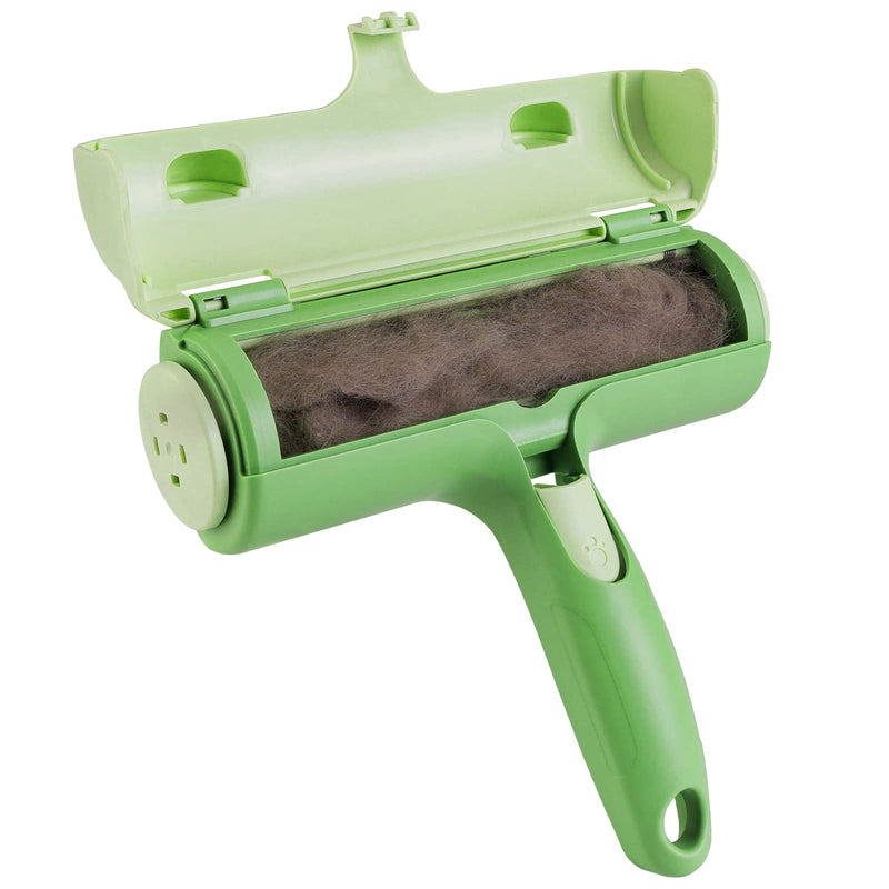 Pleasantsong Pet Hair Remover, Reusable Dog and Cat Hair Remover Brush, Easy to Clean Lint Roller Pet Fur, for Clothes, Bedding, Carpet, Furniture, Sofa Green - PawsPlanet Australia
