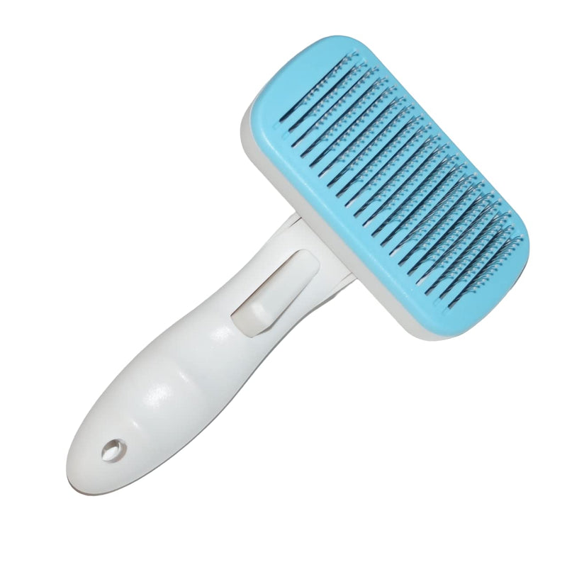 Dog brush, animal hair brush, dog comb, cat brush, undercoat brush, 10 cm blue - PawsPlanet Australia