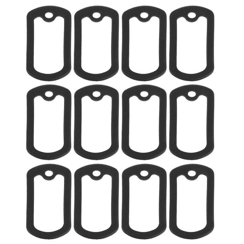 TENDYCOCO 12 Pieces Dog ID Tags Silicone Army Pet Tags Silencer Patrol Cap Cover - PawsPlanet Australia