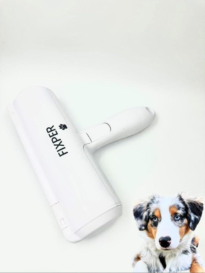 Fixper Reusable Lint Roller All Rounder for Dog Hair and Cat Hair, Pet Hair Remover/Lint Brush for Bed, Scratching Post, Carpet and Sofa - PawsPlanet Australia