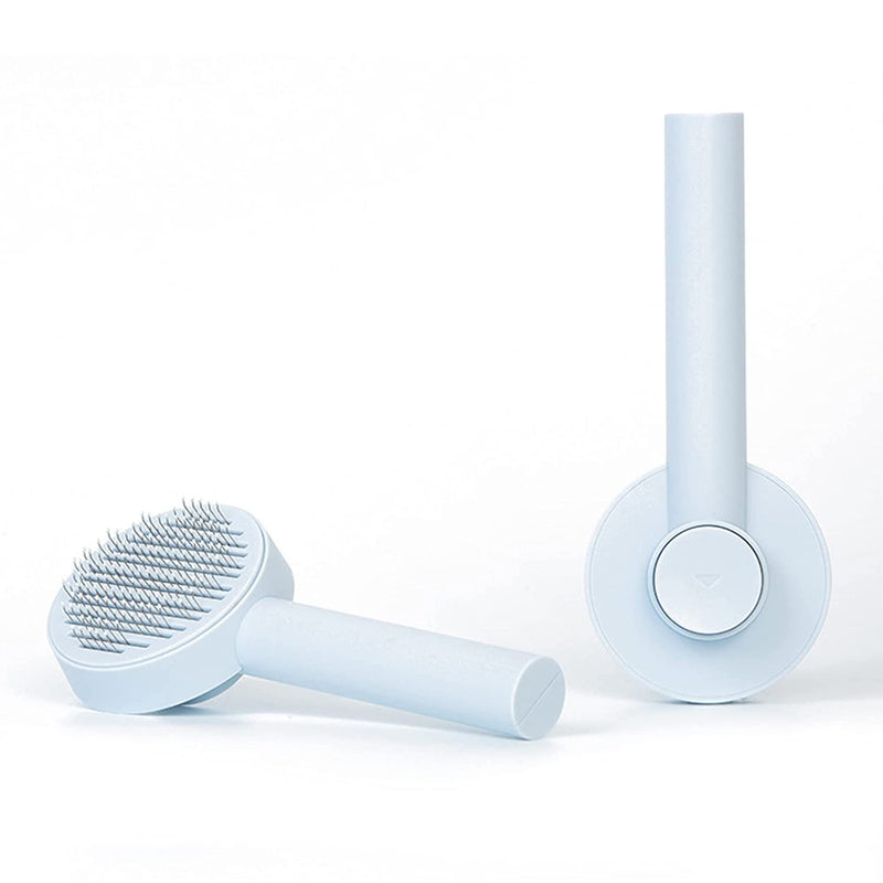 Cat brush short hair, cat brush dog brush, cat brush, self-cleaning cat dog brush for removing loose undercoat and mats, donut cat hair brush for pets for grooming. - PawsPlanet Australia