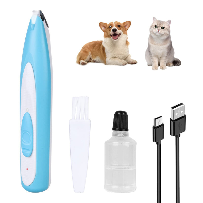Clipper Dog Paws Quiet with LED Light and Cat Ringworm Lamp, Hair Clippers for Pets, Dog Clippers Paw Trimmer for Trimming Paw Ears Eyes Face (Blue) Blue - PawsPlanet Australia
