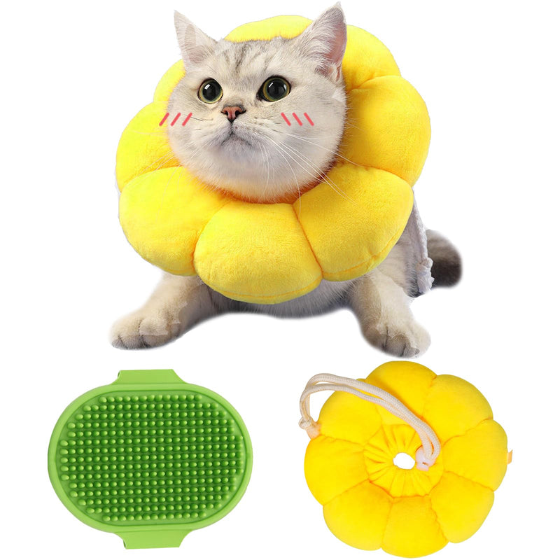 DKDDSSS 2PCS Cat Neck Collar, Soft Cat Recovery Collar with Adjustable, Anti Bite Safety Protective Collar for Dogs Puppies Kittens, After Surgery Pet Protective Collar - PawsPlanet Australia
