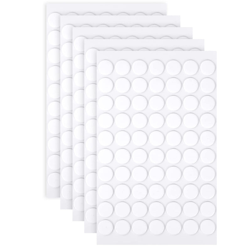 OFFCUP Adhesive Dots, 350 Pieces Double-Sided Adhesive Dots Transparent, 1mm Clear Sticky Stapling, Chlaufe Dots Self-Adhesive Adhesive Tape Pads for Walls, Floors, Plastic, Metals 300 Pieces, 1cm - PawsPlanet Australia