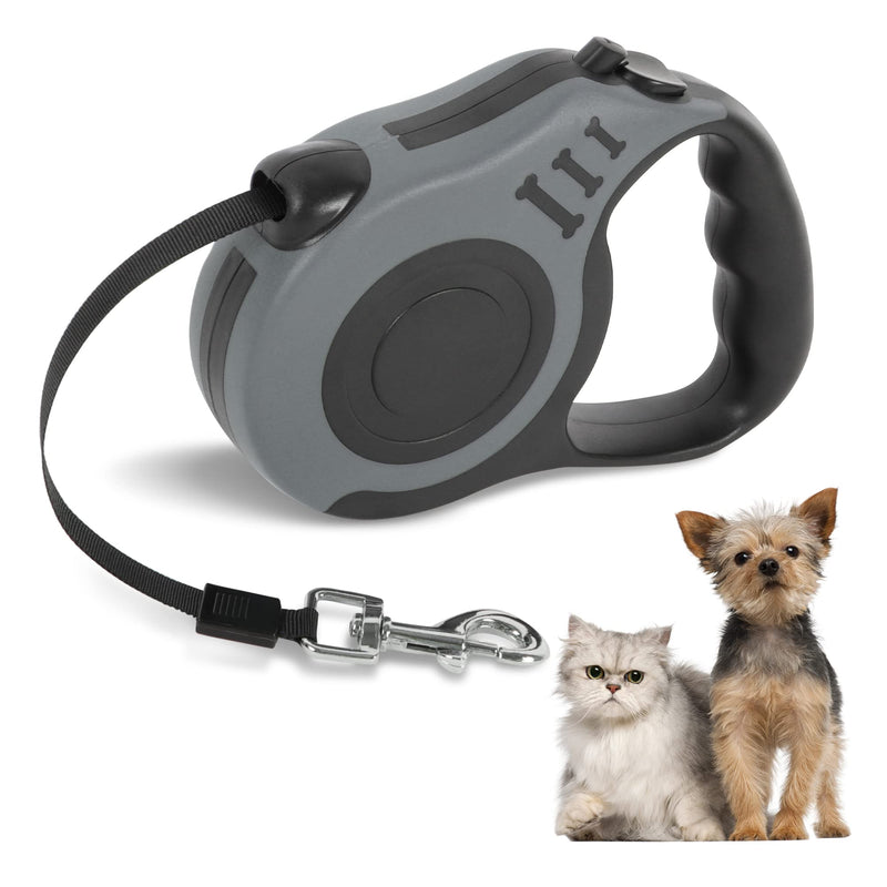 5M Retractable Dog Leash Extendable Automatic Dog Leash Kitten Retractable Leash Small Animals Long Dog Leash. (Gray) Gray - PawsPlanet Australia