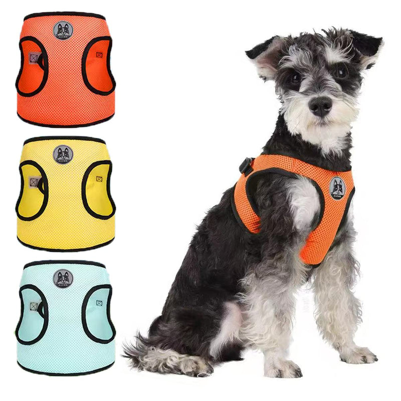 Lairle Small Dog Harness, Puppy Harness, Cat Harness, 3-Pack Dog Harness No Pull Soft Mesh Dog Vest Hanress with Leash Set for Small Dogs Cats SC - PawsPlanet Australia