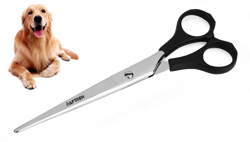 Pet Dog Grooming Trimmer Scissors Curved Hair Paw Scissors Round Tip Safety Scissors Stainless Steel for Dogs Cats (6.5 Inch) - PawsPlanet Australia