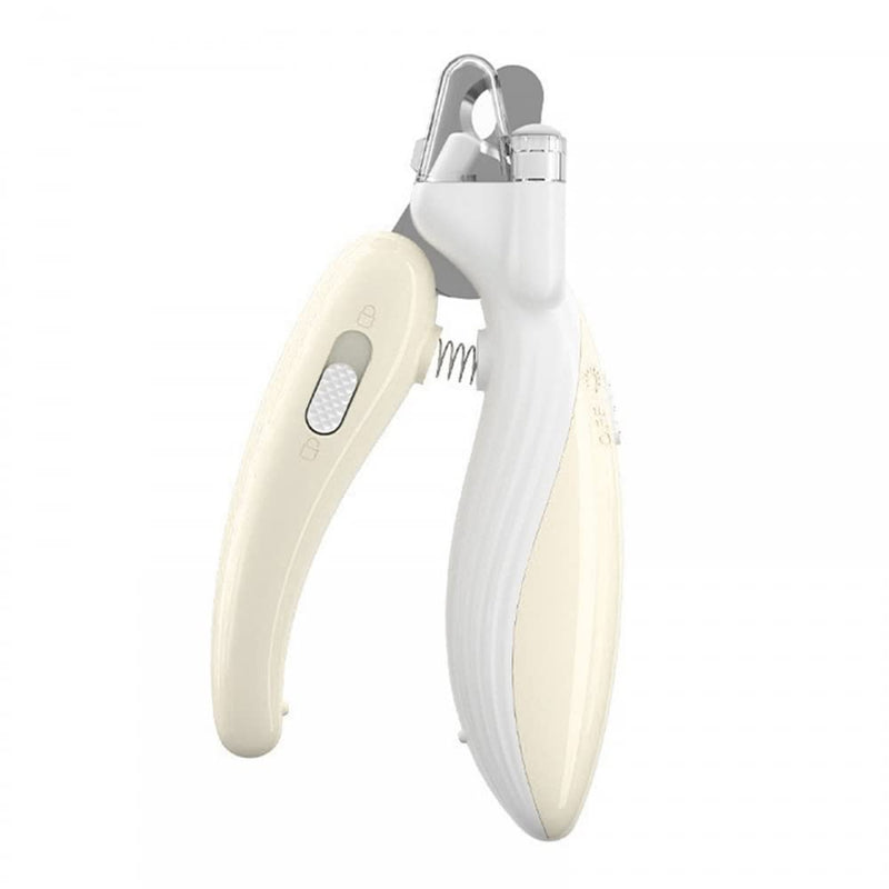 DONGKER Pet Nail Clippers, Dog Claw Trimmer with Ultra Bright LED Light and Razor Sharp Blade, Claw Care Trimming Tool for Medium & Small Dogs and Cats Light coffee - PawsPlanet Australia