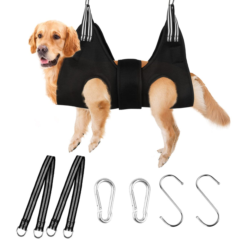 Dog Grooming Hammock Set for Dogs and Cats, Newly Upgraded Hammock Harness for Nail Trimming, Pet Grooming Hammock Nail Trimming Helper Ears/Eyes Care Helper for Small Large Pets M - Upgraded - PawsPlanet Australia