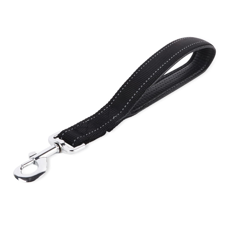 Lollanda dog leash, short leash dog 32cm, padded short leader, short leader dog, training leash for large medium dogs, drag leash for dogs (black) black - PawsPlanet Australia