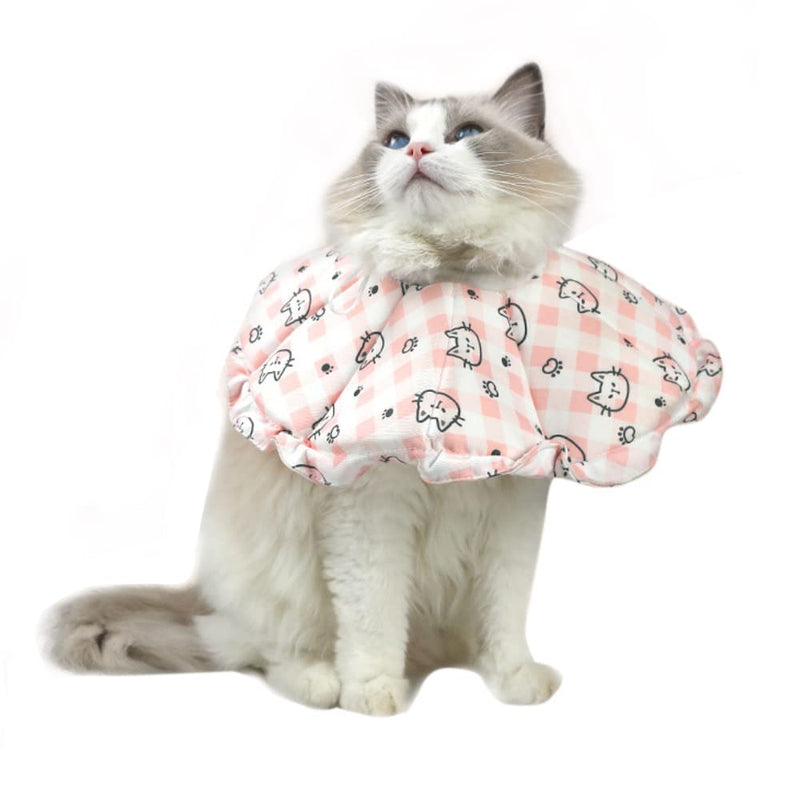 Cat Neck Collar Protective Collar Soft Collar for Cats Leak Protection for Cats Adjustable Protective Collar for Cats After Surgery and Injuries (Size S) - PawsPlanet Australia
