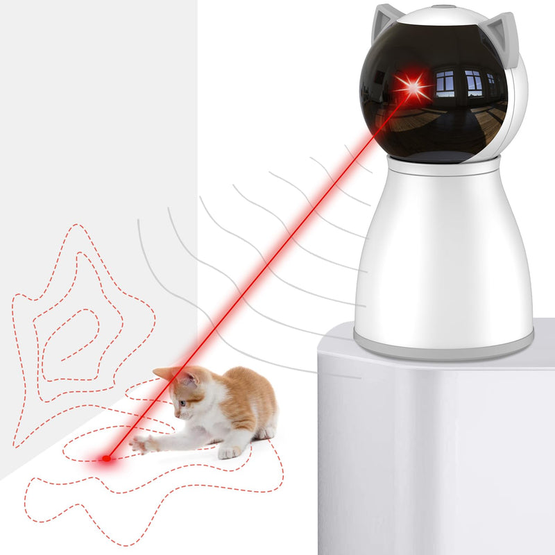 Petiepaw Cat Toy, with Real Random Trajectory, Motion Activated Rechargeable Automatic Cat Laser Toy, Interactive Cat Toy for Cats/Kittens/Dogs - PawsPlanet Australia
