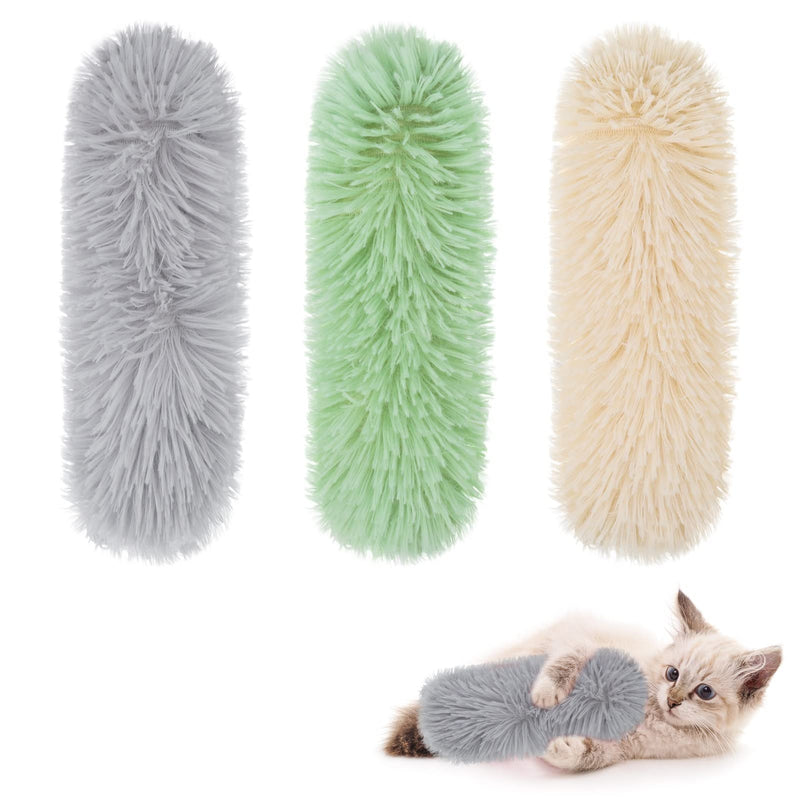 Dacitiery Catnip Plush Toy Pack of 3 Catnip Cushions, Cat Kick Toys, Teeth Grinding, Chew Toys, Cat Games for Cats, Interactive Cat Toys for Cats and Kittens - PawsPlanet Australia