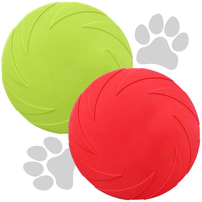Kiki Star dog toy, 2 x 18 cm Frisbee dog toy, throwing toy dog, Friesbee soft and flexible, perfect for retrieving or playing outdoors - PawsPlanet Australia
