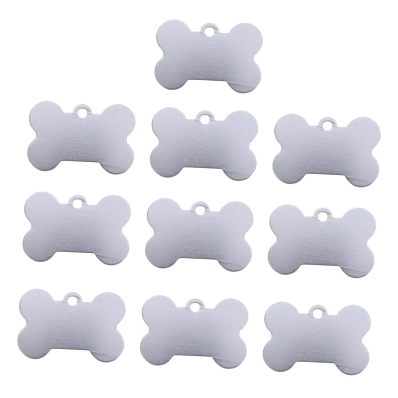 Ipetboom 20 pieces puppy collars, personalized cat collars for large dog breeds, pet ID tag, pet dog tag, pet dog tag, tag tag, pet tag, silver, 20 pieces - PawsPlanet Australia