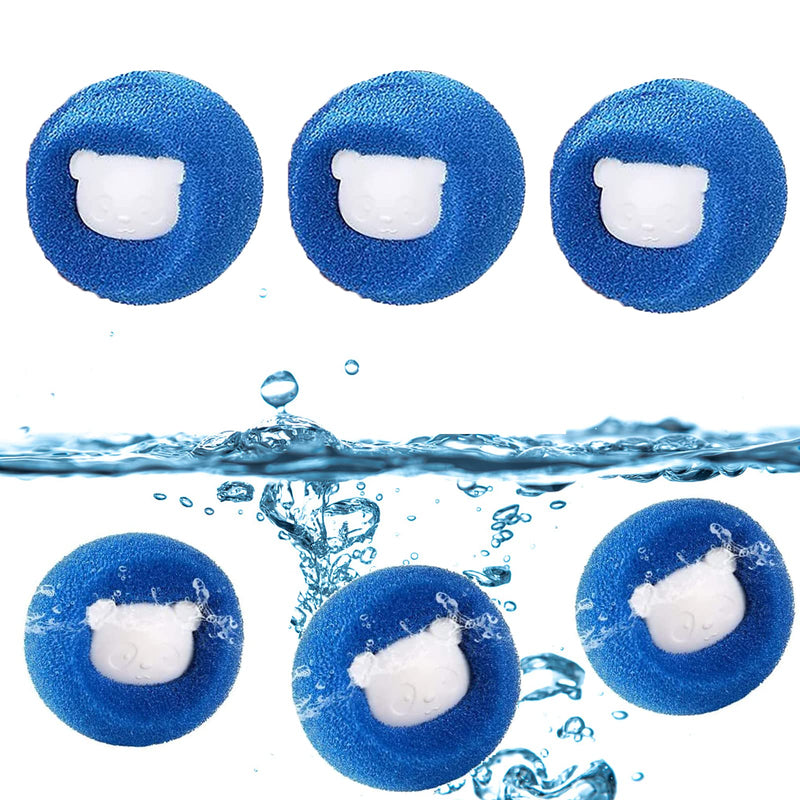 Gfamous Lint Balls for Washing Machine Pack of 6 Pet Hair Remover Washing Machine Hair Catcher for Washing Machine Hair Catcher Washing Machine Ball Reusable Pet Hair Remover - PawsPlanet Australia