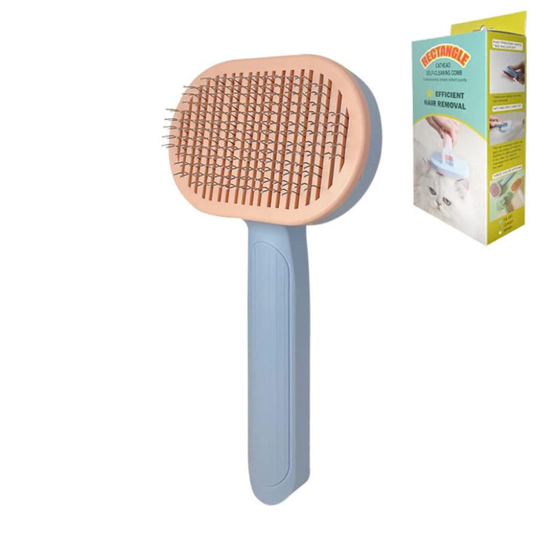 Cat brush, self-cleaning pet brush, for long hair and short hair, removing loose fur and dirt - PawsPlanet Australia