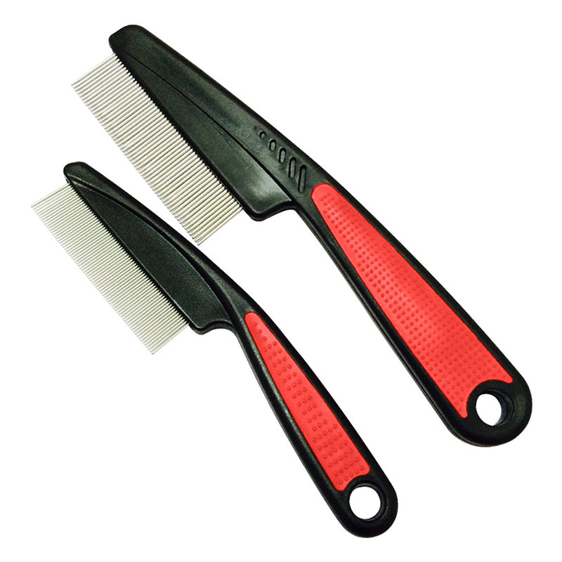 SWYSGS Pet Comb, Professional Grooming Comb for Dog/Cat/Small Pets, Comb for Removing Tangles and Knots, 2pcs - PawsPlanet Australia