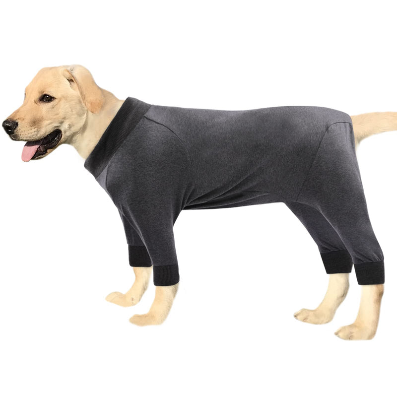 CITÉTOILE One-piece recovery suit for dogs, pet long-sleeved recovery suit after surgery, dog stomach wound protection suits, e-collar alternative, pet pajamas for large dogs, gray, 3XL - PawsPlanet Australia