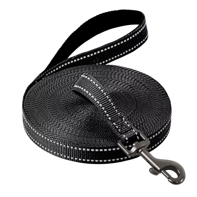 COMSLE drag leash for dogs, 3 m / 5 m / 10 m / 15 m / 20 m, robust long dog leash, reflective training leash with padded handle and hand strap, training leash for small to large dogs - PawsPlanet Australia