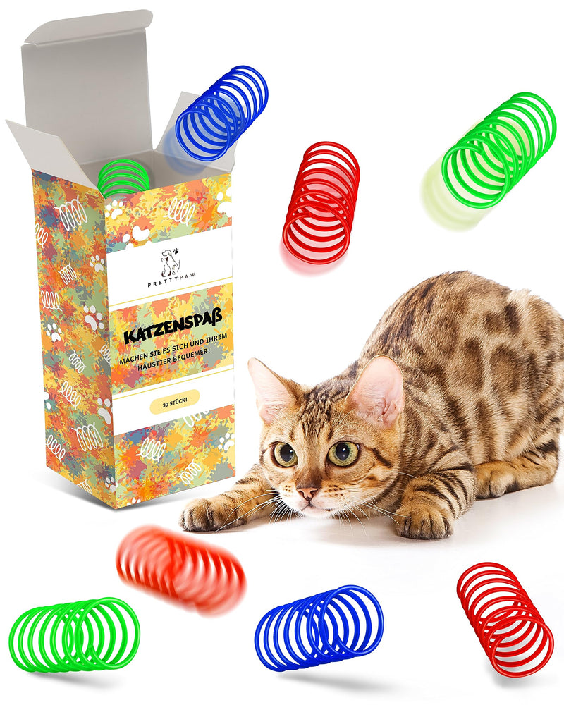 PRETTYPAW Pretty Paw® Cat Fun 2.0 [NEW INTRODUCTION] BPA-free cat toy set with 30 pieces - known from TikTok and perfect interactive cat toy for cats to keep themselves busy - PawsPlanet Australia