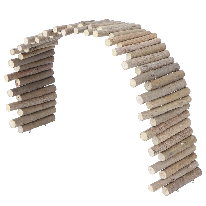 Wooden Hamster Fence, Rat Chew Toy, Rat Ladder, Bridge Toy, Wooden Ladder, Natural Hideout for Chinchillas, Guinea Pigs, Small Animals (60CM Fence) 60CM Fence - PawsPlanet Australia