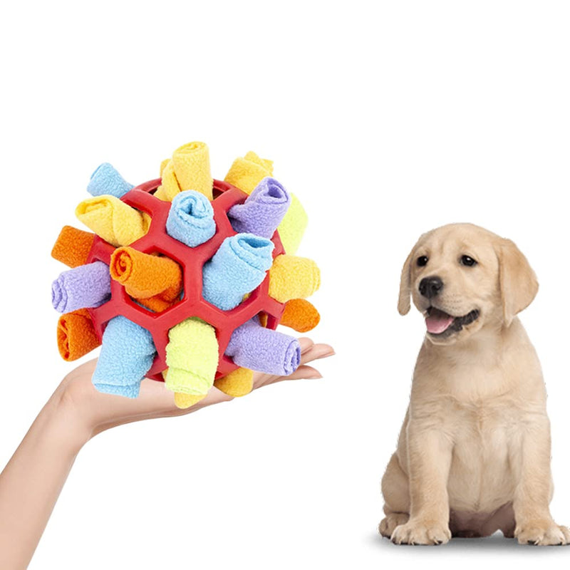 Jiahuade Sniffing Ball for Dogs, Sniffing Toy for Dogs, Sniffing Carpet Intelligence Toy, Washable Interactive Dog Toy Ball 20 cm for Food Search Instinct Training (B) B - PawsPlanet Australia