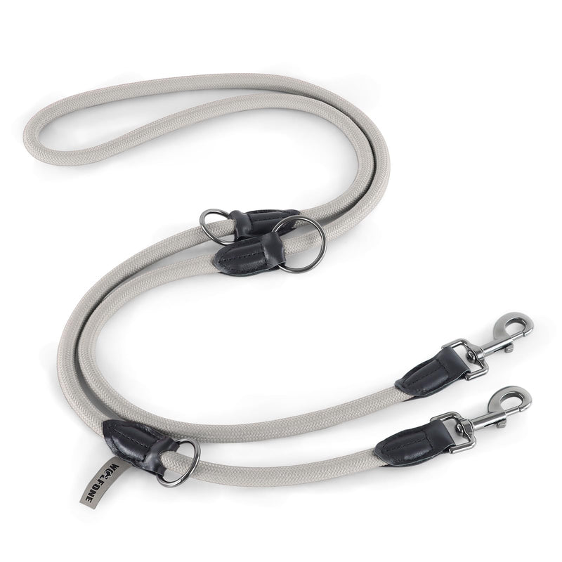 Wolfone Double Ended Hand Free Heavy Duty Adjustable Rope Dog Leash, Good for Walking, Camping, Fits Large, Medium and Small Dogs 2.1M Light Green - PawsPlanet Australia
