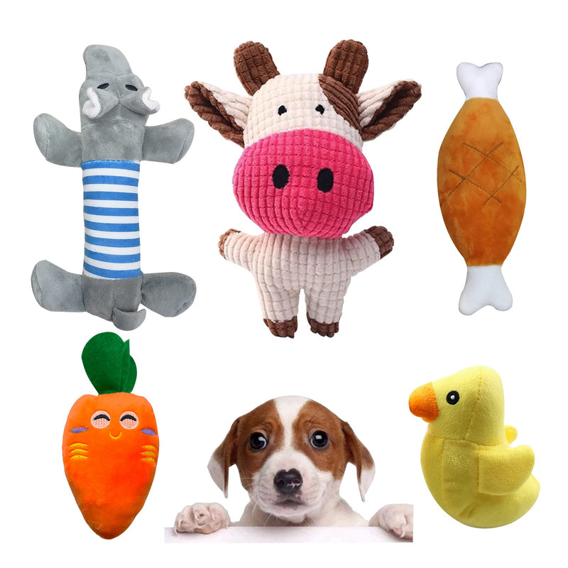 TODREMOU Dog Toys Squeaky Toys for Dogs Pack of 5 Chew Toys for Puppy Teething - PawsPlanet Australia