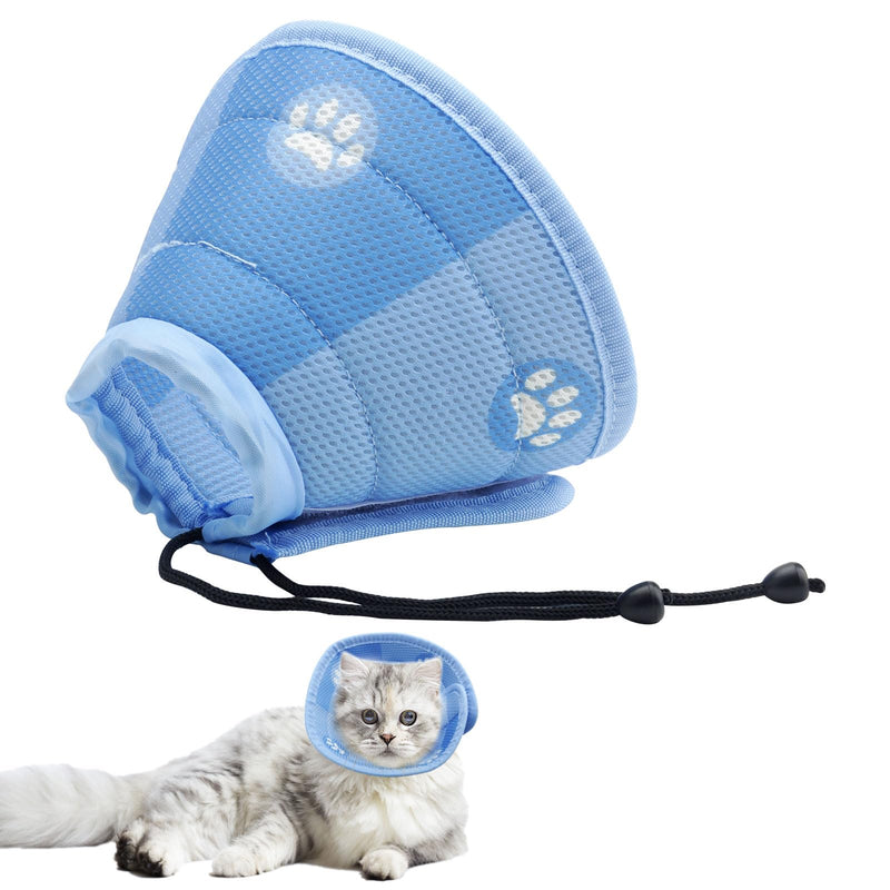 Cat & Dog Neck Brace: Adjustable, Soft Neck Brace for Cats and Puppies - Cat Collar, Cat Cone After Surgery & Injuries, Kitten Accessories - Comfortable Donut Cat, Cat Collar (Blue, M) - PawsPlanet Australia