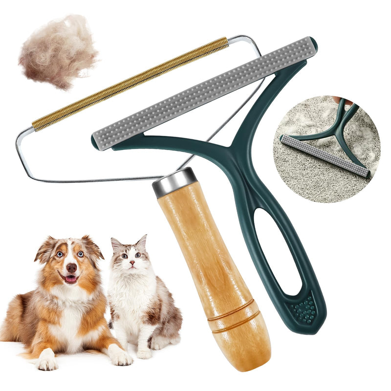 Vikaster Pet Hair Remover Cat Hair Remover, Portable Lint Brush Animal Hair Lint Remover for Removing Lint from Clothes, Sofas, Carpets, Cats and Dogs Metal + Plastic - PawsPlanet Australia
