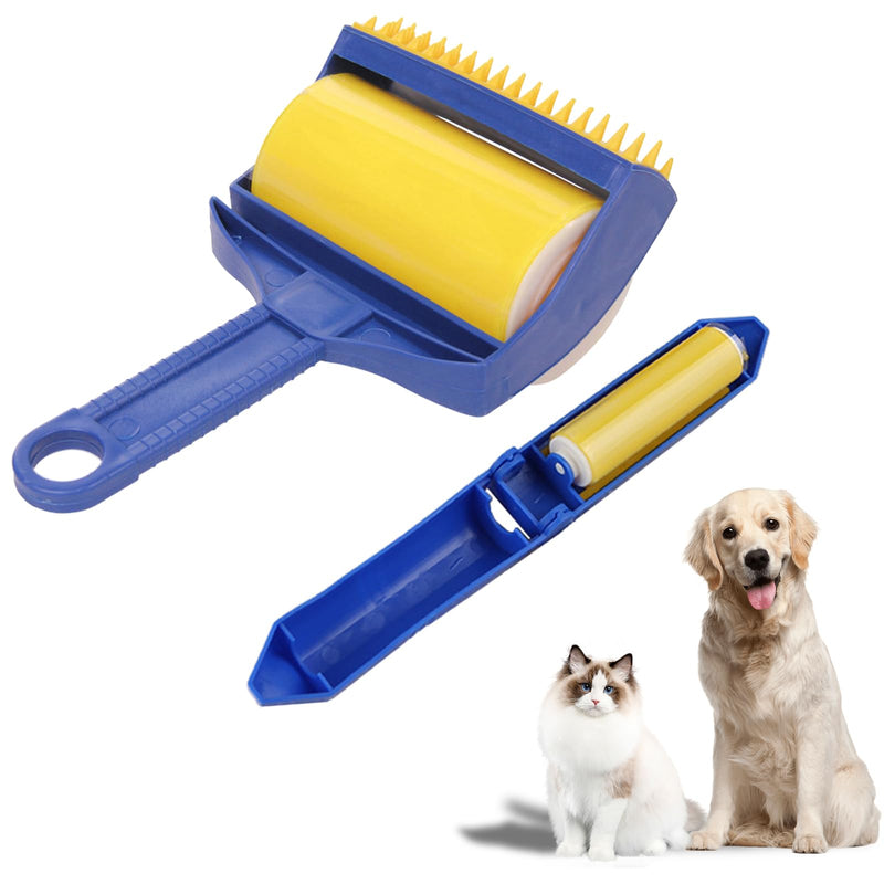 Stick it Roller Set, Waldspring Reusable Lint Rollers for Pet Hair, Washable Pet Hair Remover, Lint Roller for Pet Hair, Suitable for Home and Travel, for Clothes, Carpets, Car Seats - PawsPlanet Australia