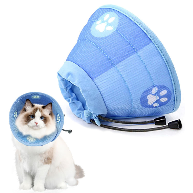 Kireida® Cat Cone Collar, Soft Cat Collar for Small and Large Cats, Adjustable Elizabethan Collar for Cats, Kittens, Soft, Adjustable-M - PawsPlanet Australia