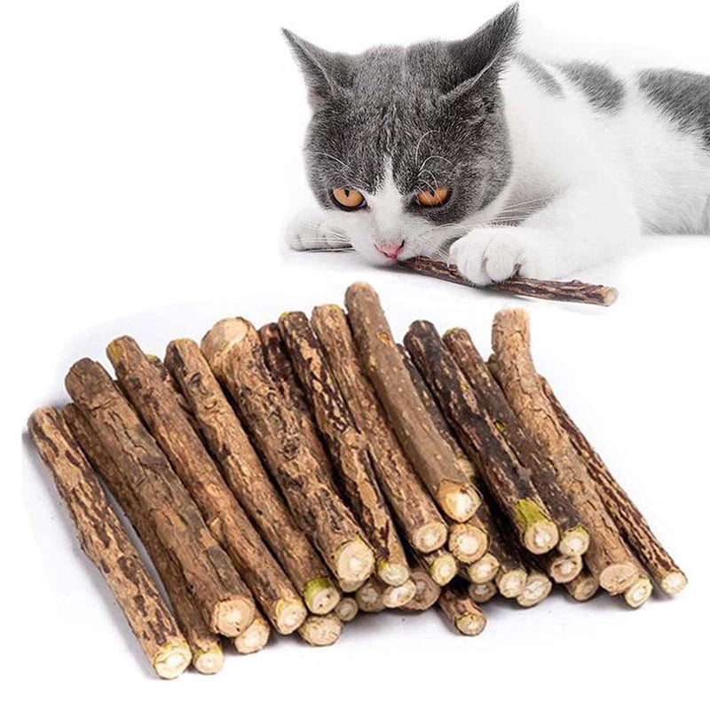 Pack of 30 catnip sticks for cats, matatabi stick cat sticks, matatabi chewing sticks as cat toys, chewing wood cat catnip sticks (catnip stick) catnip stick - PawsPlanet Australia