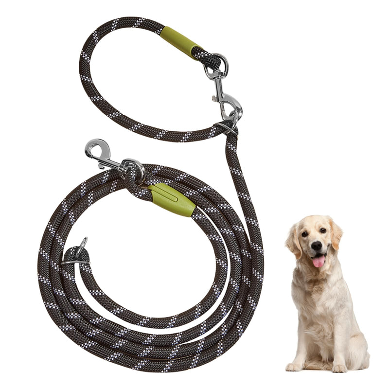 MEGYAD Hands Free Cross Body Dog Leash: 230cmx1.2cm, Versatile Training Leash for Running, Walking and Puppy Training, Adjustable Lengths, Reflective Black Leash - PawsPlanet Australia