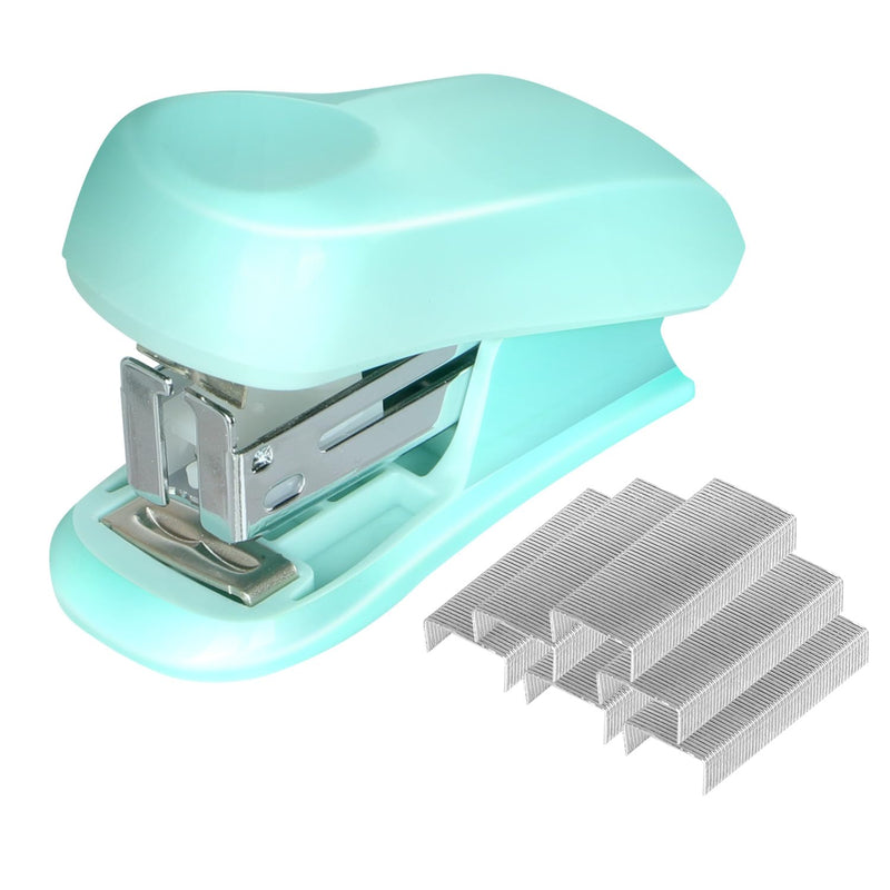 Stapler Small Portable Stapler with 400 Staples Stapler Effortless Office Stapler 2-25 Sheet Capacity Mini Stapler for School Home or Office for Organizing Files (Bliau) - PawsPlanet Australia