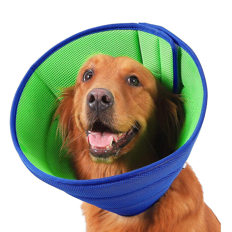 WOOLUCK Dog Neck Brace Leak Protection, Cat Neck Brace, Protective Collar Dog, Adjustable Dog Collar, Dog Neck Brace Leak Protection for Dogs, Blue SS (23-27 cm) - PawsPlanet Australia