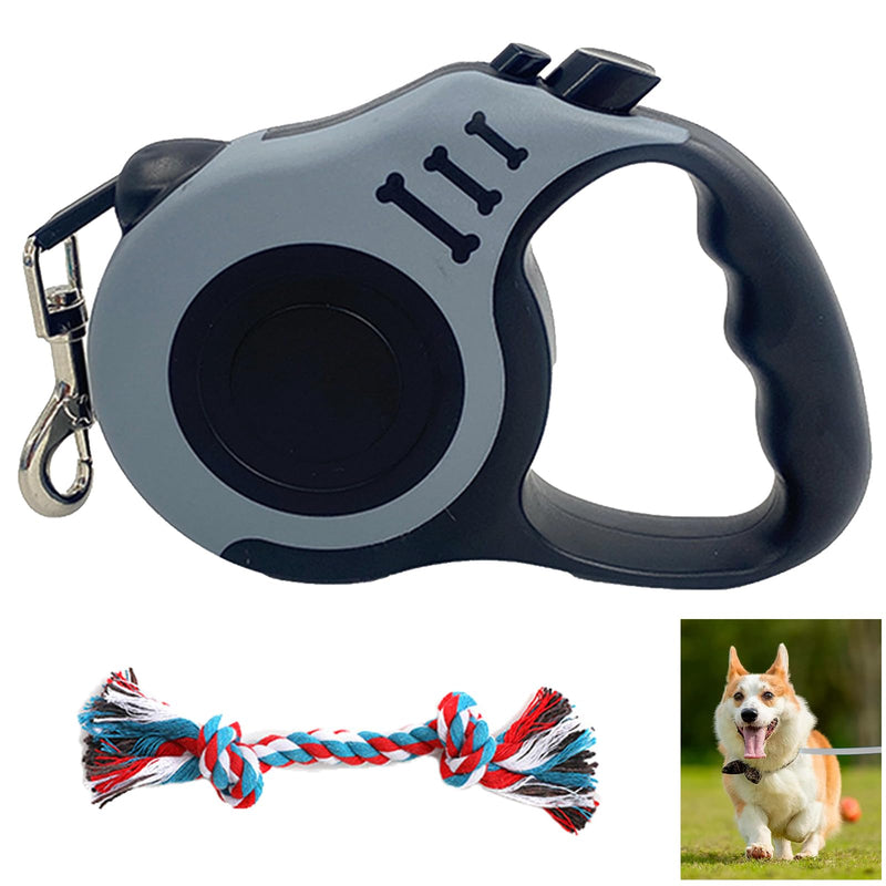 Pet retractable traction rope, telescopic dog leash, retractable dog traction rope, telescopic pet traction rope, retractable dog leash with non-slip handle, retractable dog leash automatic, adjustable grey - PawsPlanet Australia
